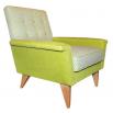 1960's Style Lime Green Arm Chair